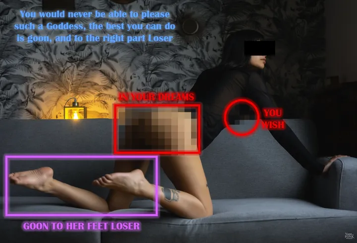 Come Goon to my Goddess, as you all should beta-males #censored #femdom (image 3 of 3)