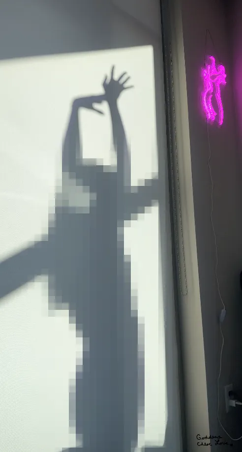 Even my shadow is censored for you beta 🚫 (image 1 of 4)