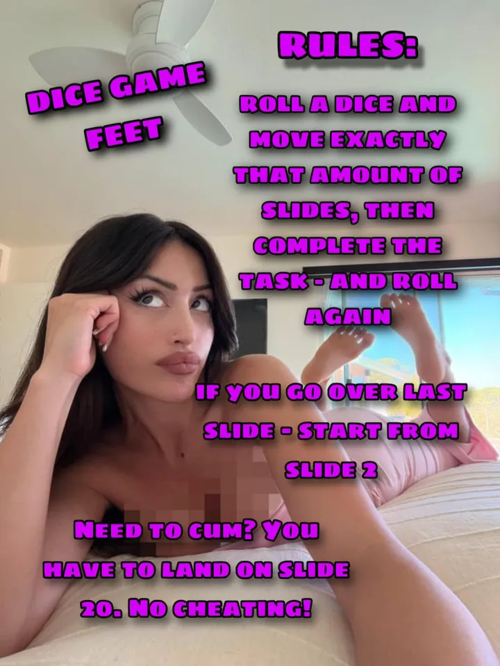 Edging Dice Game 🎲 - for Feet Betas. I don’t think you can make it! (image 1 of 20)