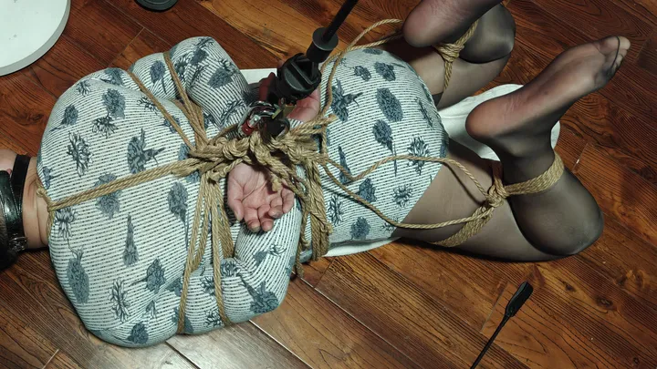 I tied him into a frog