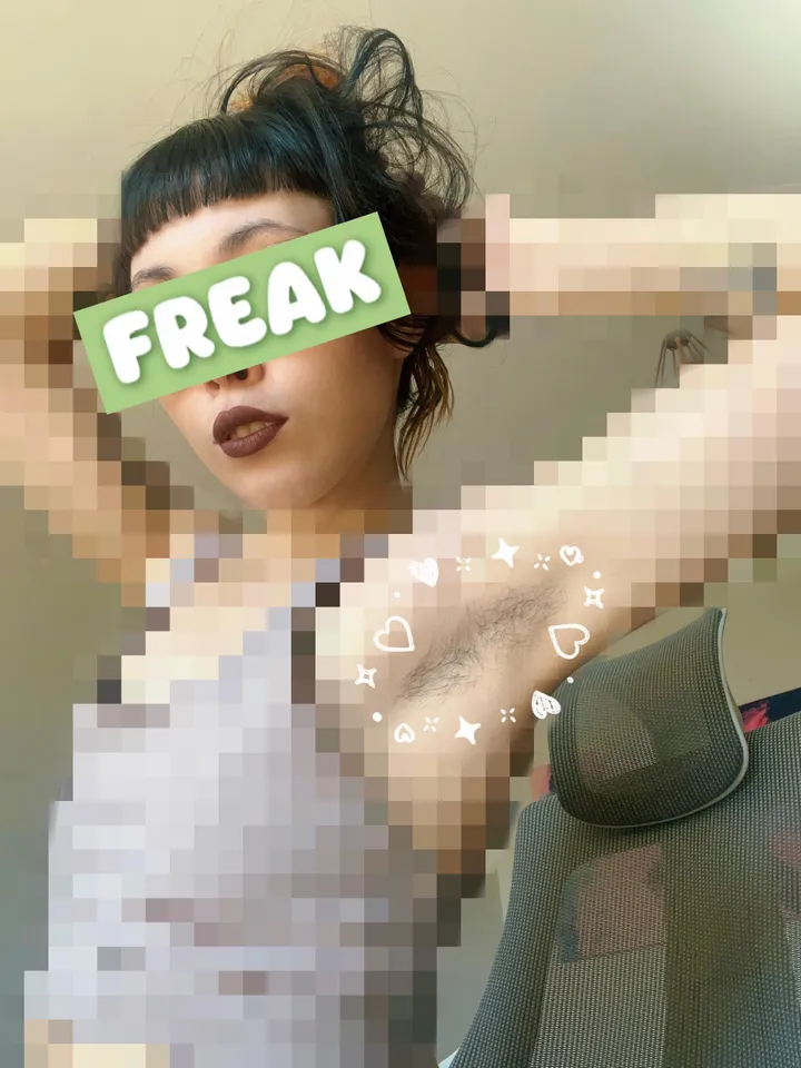 stare at my hairy armpits and leak loser, this is the only view you're allowed