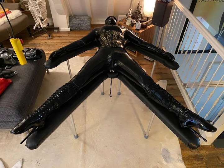 [CD] [M]y latex mummification prison (image 1 of 4)