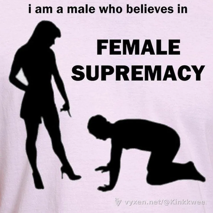 I don't really think any submissive males on this platform believe in female supremacy. If you believe you are submissive,...